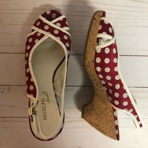 Madeline Stuart Gwendoline Red White Wedge 6